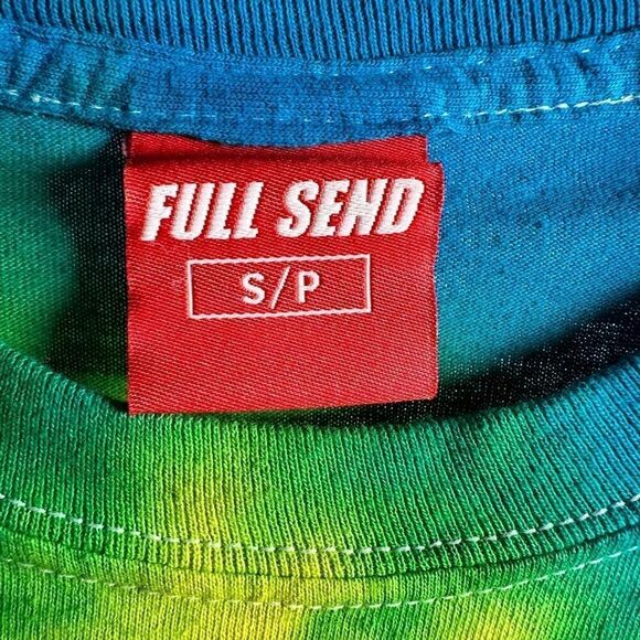 NWT Full Send Unisex Tie Dye Long Sleeve Graphic Tee Shirt - Size Small - Picture 4 of 6